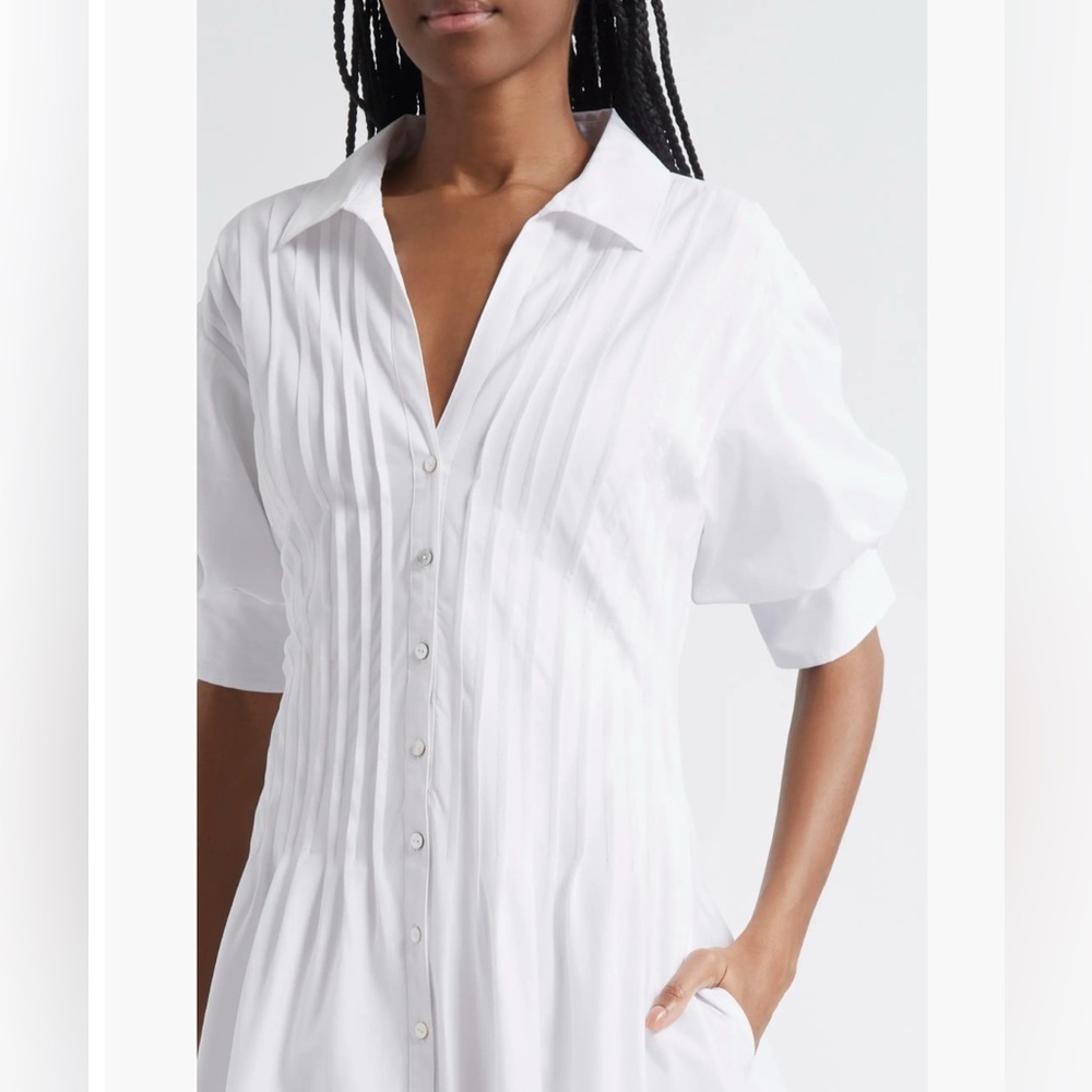 Cinq a Sept Monty Midi Dress White - Picture 5 of 15